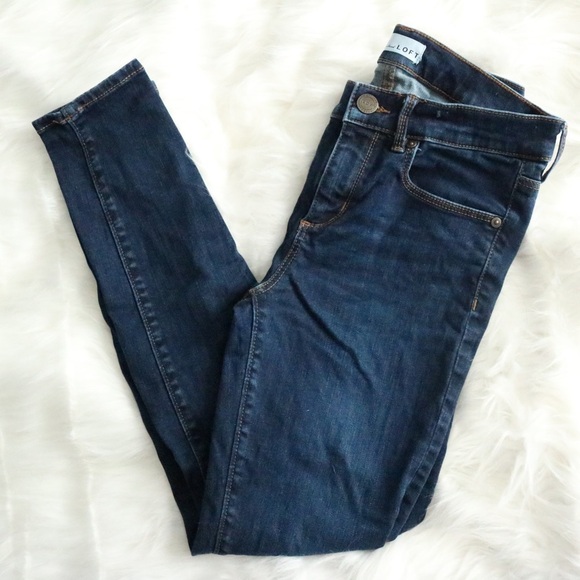 LOFT Blue Denim Leggings Skinny Jeans - Picture 1 of 7